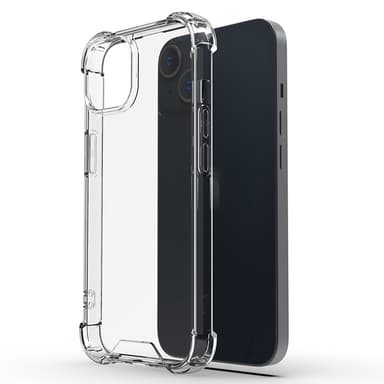 For iPhone 15 dekselveske TPU-ramme+akryl baktelefonveske