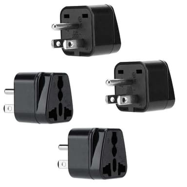 4x Socket Adapter Reise Plug Converter (type b)