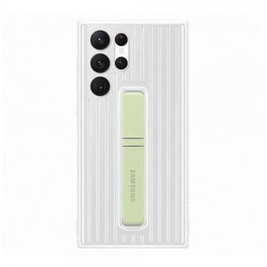 Samsung S22 Ultra beskyttende stativdeksel (hvit)