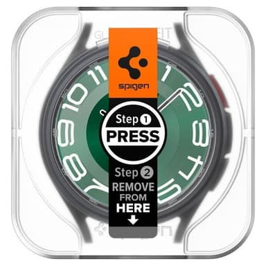 Spigen Samsung Galaxy Watch 6 Classic 47mm Skjermbeskytter GLAS.tR EZ Fit 2-pakning