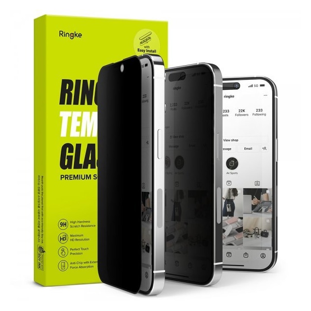 Ringke iPhone 14 Pro Skjermbeskytter Privacy Glass
