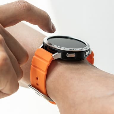 Ringke Samsung Galaxy Watch 20mm Armbånd Rubber One Bold Band Oransje