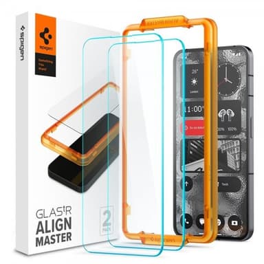 Spigen Nothing Phone (2) Skjermbeskytter GLAS.tR ALIGNmaster 2-pakning