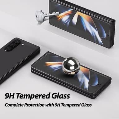 Whitestone Dome Samsung Galaxy Z Fold 5 Skjermbeskytter Dome Glass 2-pakning