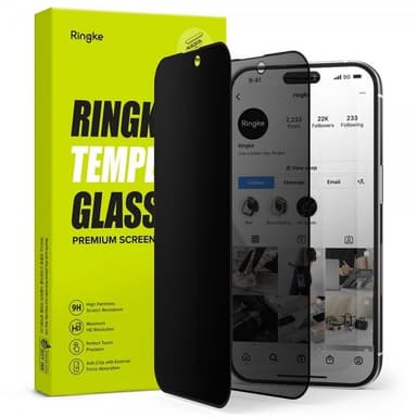 Ringke iPhone 14 Pro Skjermbeskytter Privacy Glass