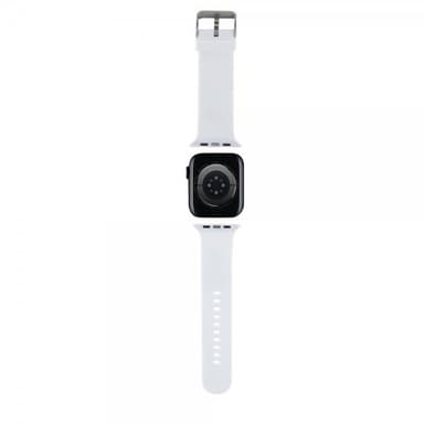 Karl Lagerfeld Apple Watch 42/44/45mm/Apple Watch Ultra Armbånd Rubber NFT Choupette Hvit