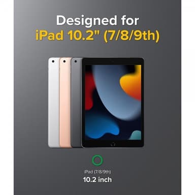 Ringke iPad 10.2 Deksel Fusion+ Strap Combo Gul