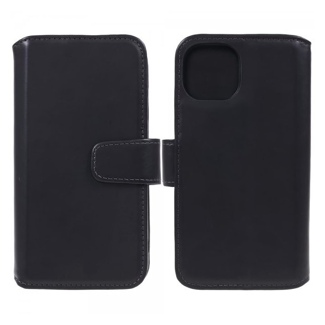 Nordic Covers iPhone 12 Mini Etui Essential Leather Kortlomme Raven Black