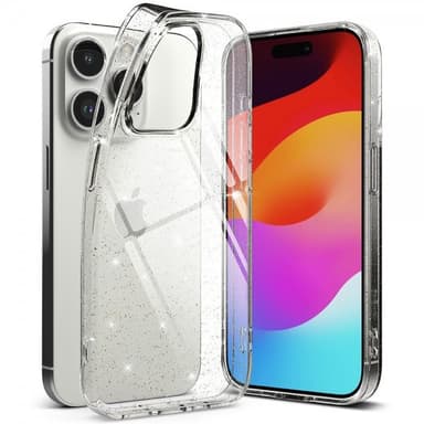 Ringke iPhone 15 Pro Deksel Air Glitter Clear