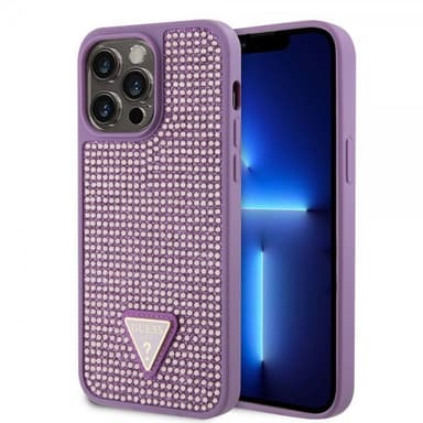 Guess iPhone 15 Pro Max Deksel Rhinestone Lilla