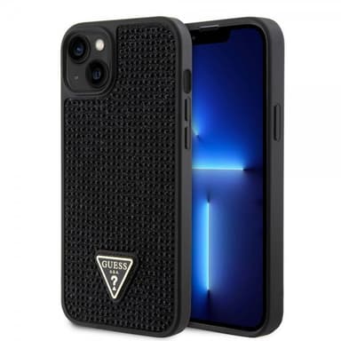 Guess iPhone 15 Plus Deksel Rhinestone Svart
