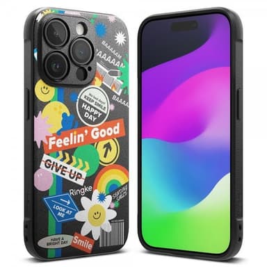 Ringke iPhone 15 Pro Deksel Onyx Design Sticker