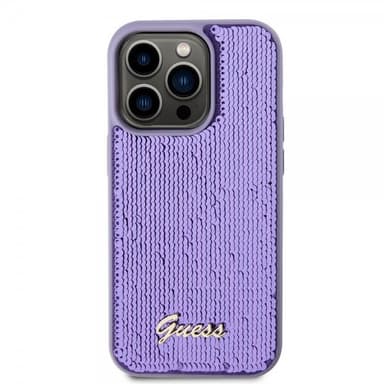 Guess iPhone 15 Pro Deksel Sequin Lilla