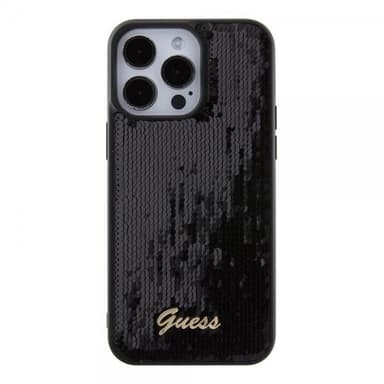 Guess iPhone 15 Pro Max Deksel Sequin Svart