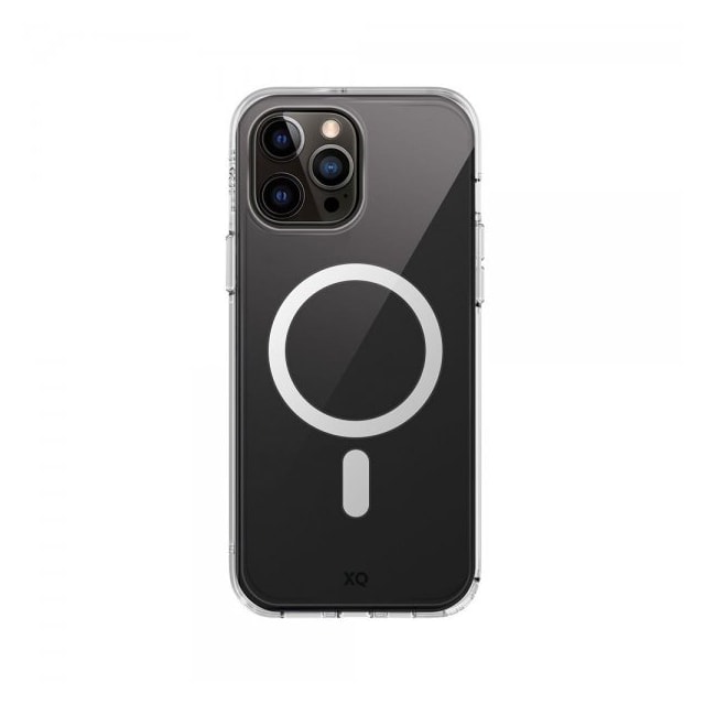 XQISIT iPhone 15 Pro Deksel Antishock Case MagSafe Transparent Klar
