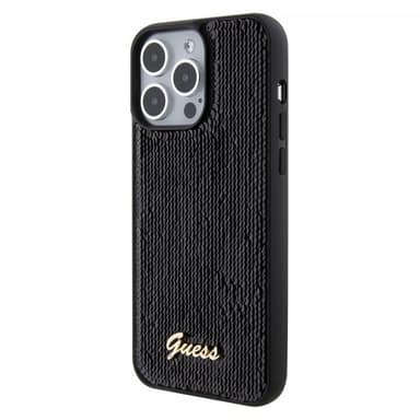 Guess iPhone 15 Pro Max Deksel Sequin Svart