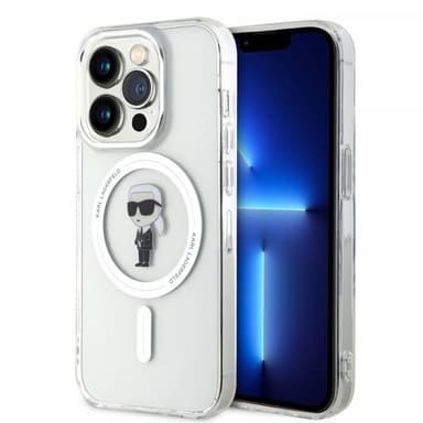 Karl Lagerfeld iPhone 15 Pro Deksel Ikonik MagSafe Transparent