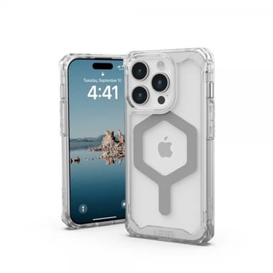 Urban Armor Gear (UAG) iPhone 15 Pro Deksel Plyo MagSafe Ice Sølv