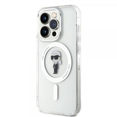Karl Lagerfeld iPhone 15 Pro Deksel Ikonik MagSafe Transparent