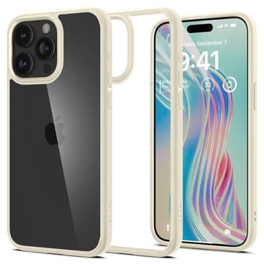 Spigen iPhone 15 Pro Deksel Ultra Hybrid Sand Beige