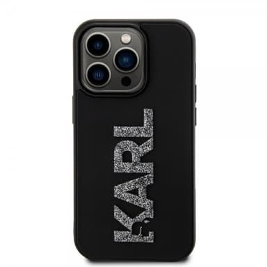 Karl Lagerfeld iPhone 15 Pro Deksel 3D Rubber Karl Svart