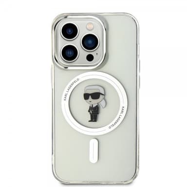 Karl Lagerfeld iPhone 15 Pro Deksel Ikonik MagSafe Transparent