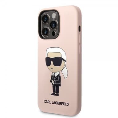 Karl Lagerfeld iPhone 15 Pro Deksel Ikonik NFT Rosa