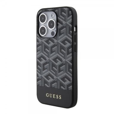 Guess iPhone 15 Pro Deksel G Cube MagSafe Svart