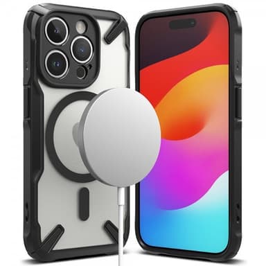 Ringke iPhone 15 Pro Deksel Fusion X Magnetic Matte Black