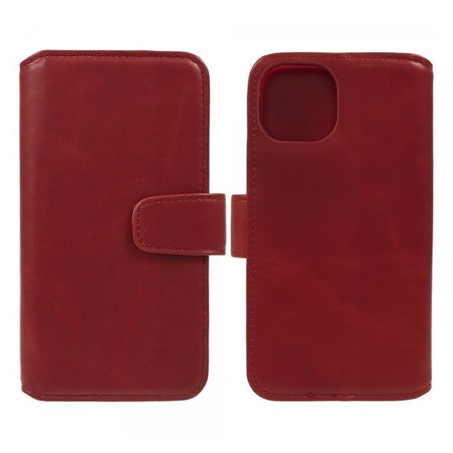 Nordic Covers iPhone 15 Etui Essential Leather Poppy Red