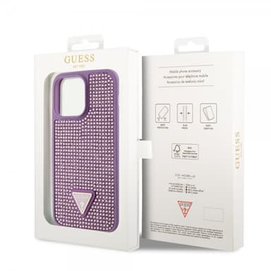 Guess iPhone 15 Pro Max Deksel Rhinestone Lilla