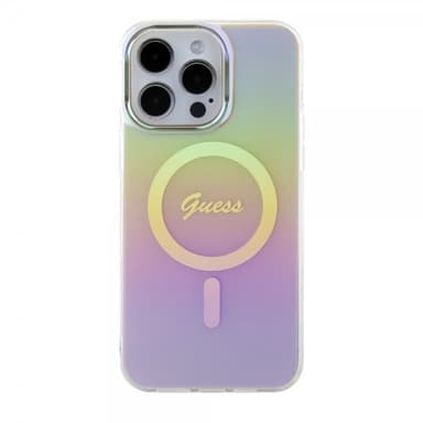 Guess iPhone 15 Pro Max Deksel Script MagSafe Rosa