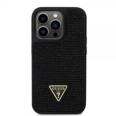 Guess iPhone 15 Pro Deksel Rhinestone Svart