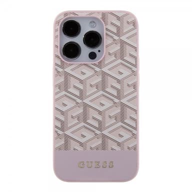 Guess iPhone 15 Pro Deksel G Cube MagSafe Rosa