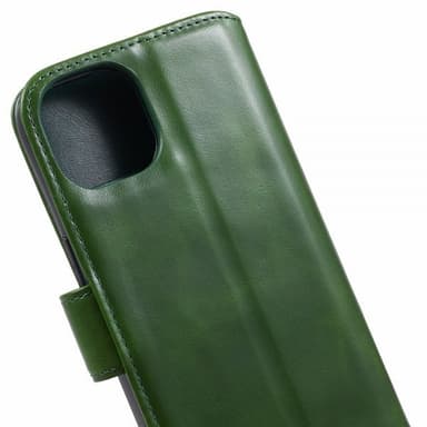 Nordic Covers iPhone 15 Plus Etui Essential Leather Juniper Green
