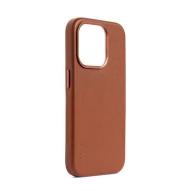 Decoded iPhone 15 Plus Deksel Leather Backcover Tan