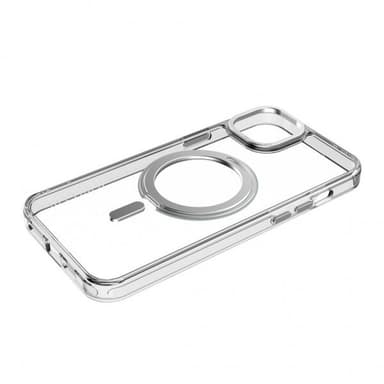 Decoded iPhone 15 Plus Deksel Recycled Plastic Transparant Loop Stand Back Cover Klar