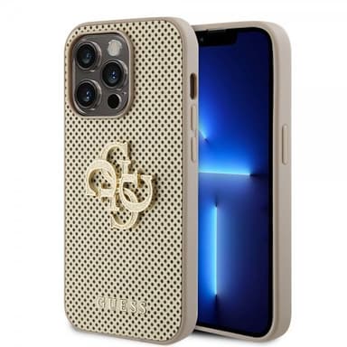 Guess iPhone 15 Pro Max Deksel Perforated Glitter Gull