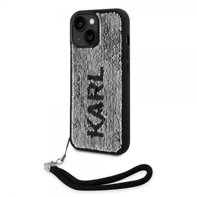 Karl Lagerfeld iPhone 15 Deksel Sequin Svart