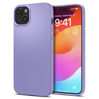 Spigen iPhone 15 Deksel Thin Fit Iris Purple