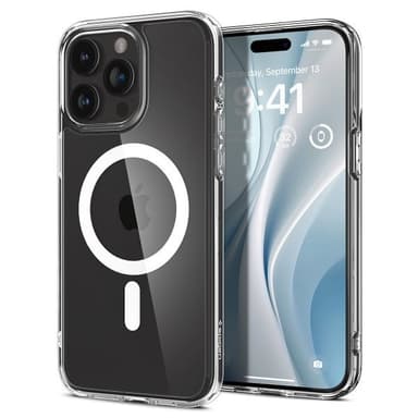 Spigen iPhone 15 Pro Deksel Ultra Hybrid MagFit Hvit