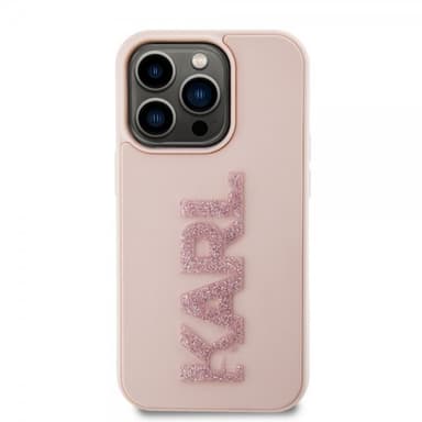Karl Lagerfeld iPhone 15 Pro Max Deksel 3D Rubber Karl Rosa