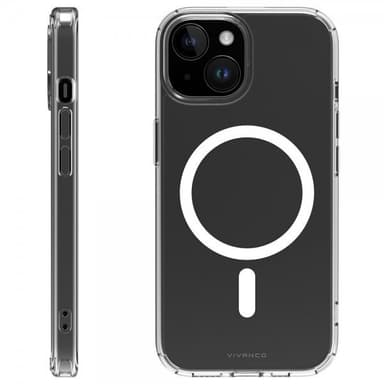 Vivanco iPhone 15 Deksel Mag Steady Transparent