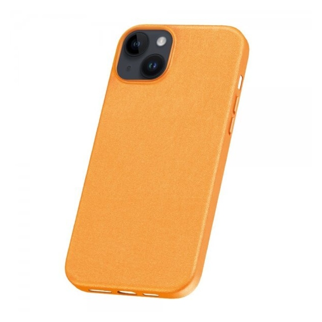 Baseus iPhone 15 Deksel Fauxther Series Oransje