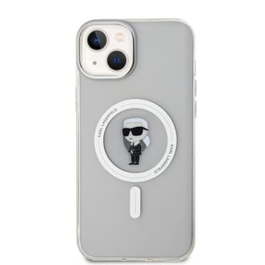Karl Lagerfeld iPhone 15 Plus Deksel Ikonik MagSafe Transparent