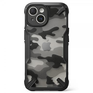 Ringke iPhone 15 Deksel Fusion X Design Camo Black