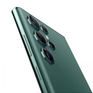 Spigen Samsung Galaxy S22 Ultra Linsebeskyttelse GLAS.tR EZ Fit Optik Pro 2-pakning Grønn