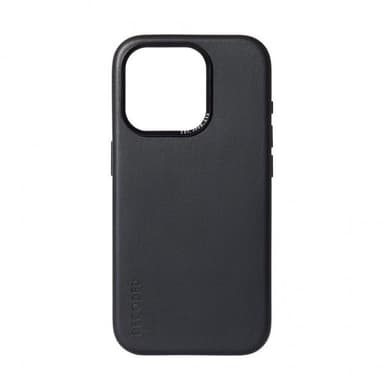 Decoded iPhone 15 Pro Deksel Leather Backcover Svart