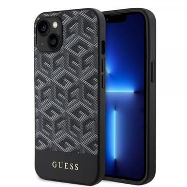 Guess iPhone 15 Deksel G Cube MagSafe Svart