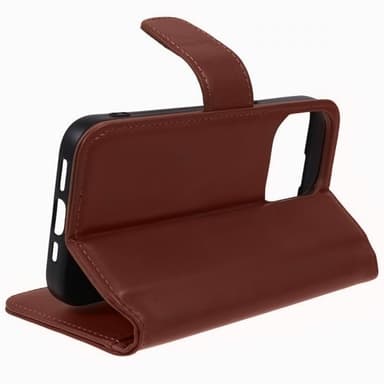 Nordic Covers iPhone 15 Pro Max Etui Essential Leather Maple Brown